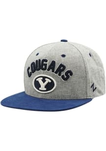 BYU Cougars Charcoal Highcut Mens Snapback Hat