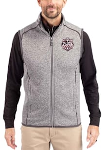 Cutter and Buck Indiana Hoosiers Mens Grey 2025 CFP National Champions Mainsail Sleeveless Jacket