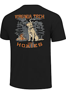 Virginia Tech Hokies Black Campfire Short Sleeve T Shirt