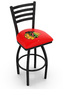 Chicago Blackhawks High Back Swivel Pub Stool - Black
