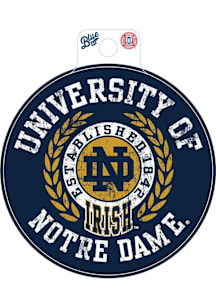 Notre Dame Fighting Irish Coffee Can Screen Stickers - Navy Blue