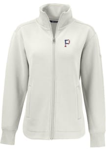 Cutter and Buck Pittsburgh Pirates Womens White Stars and Stripes Roam Light Weight Jacket