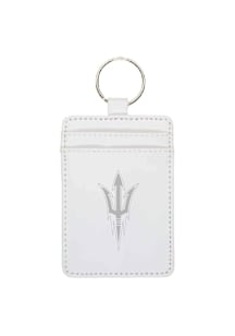 Arizona State Sun Devils Leatherette Vertical ID Keychain - White