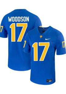 Cole Woodson  Mens Blue Pitt Panthers Football Name And Number Football Jersey