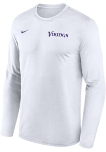 Nike Minnesota Vikings White Team Name w EST Date Long Sleeve T-Shirt
