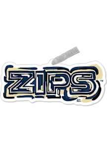 Akron Zips Justin Patten Mascot Ornament - Navy Blue