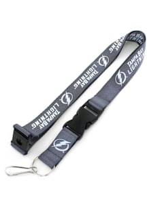 Tampa Bay Lightning Charcoal Lanyard - Charcoal