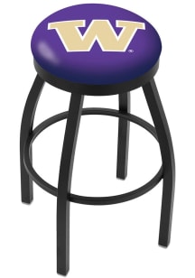 Black Washington Huskies Black Pub Stool