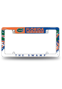 Florida Gators 12x6 Chrome License Plate Frame - Blue