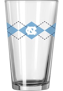 North Carolina Tar Heels 16oz Argyle Pint Glass - White