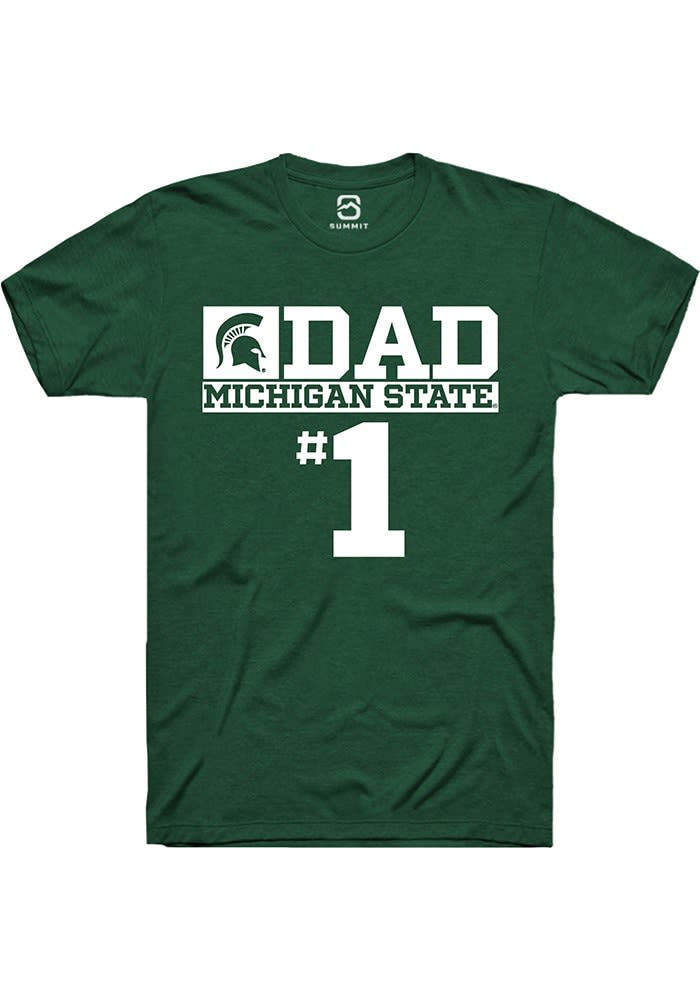 Summit Sportswear Michigan State Spartans FOREST No 1 Dad