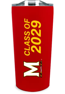Red Maryland Terrapins 18oz Class of 2029 Soft Touch Stainless Steel Tumbler