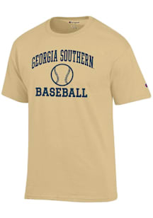 Champion Georgia Southern Eagles Gold Baseball Jersey Short Sleeve T Shirt
