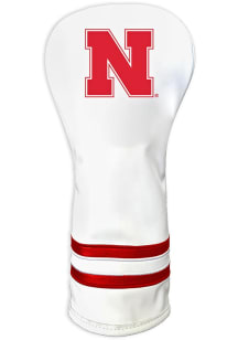 White Nebraska Cornhuskers Vintage Fairway Golf Headcover