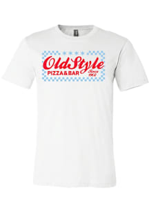 Chicago White Old Style Pizza & Bar Short Sleeve Fashion T Shirt