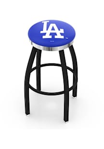 Los Angeles Dodgers Chrome Seat Pub Stool - Black