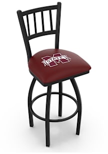 Mississippi State Bulldogs Swivel Counter Pub Stool - Black