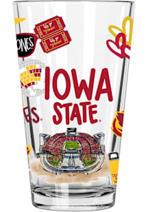 Iowa State Cyclones 16oz Pint Glass - Cardinal