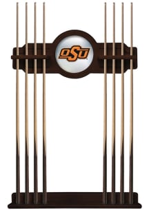 Oklahoma State Cowboys Solid Wood Cue Rack Pool Table