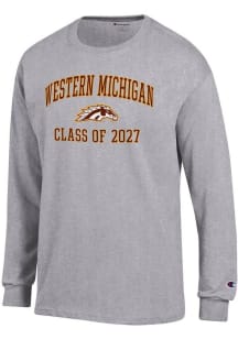 Mens Western Michigan Broncos Grey Champion Class of 2027 Jersey Tee