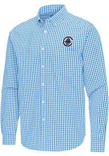 Antigua Los Angeles Clippers Mens Blue Ellis Long Sleeve Dress Shirt