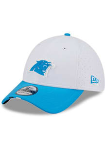 New Era Carolina Panthers Mens White 2025 On-Field Training Camp 39THIRTY Flex Hat