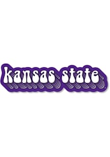 K-State Wildcats 2" Bubble Text Dizzler Stickers - Purple