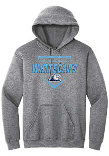 Summit Sportswear West Michigan Whitecaps Mens Graphite Homeplate Long Sleeve Hoodie