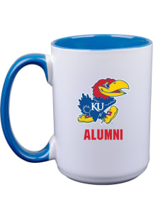 Kansas Jayhawks 15oz Alumni Ceramic Mug - White