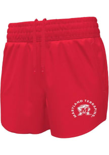 Womens Maryland Terrapins Red Under Armour Flex Shorts