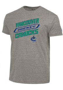 Champion Vancouver Canucks Grey Diagonal Tri-Blend Short Sleeve Fashion T Shirt