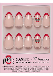 Ohio State Buckeyes Glamnetic Press On Nails Cosmetics