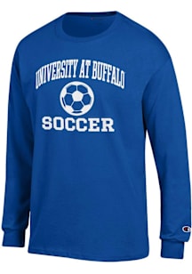 Champion Buffalo Bulls Blue Soccer Jersey Long Sleeve T Shirt