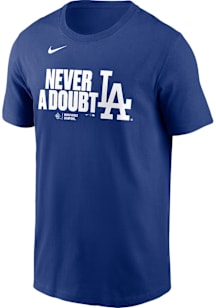 Nike Los Angeles Dodgers Blue 2025 World Series Champions Batting Clean Short Sleeve T Shirt