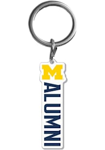 Michigan Wolverines Alumni Acrylic Keychain - Navy Blue