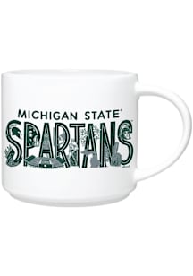 Michigan State Spartans 16oz Regina Schachter Ceramic Mug - White