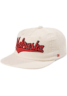 Nebraska Cornhuskers Homefield Wordmark Corduroy Mens Snapback - White