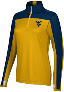 ProSphere West Virginia Mountaineers Womens Gold Sharp Qtr Zip
