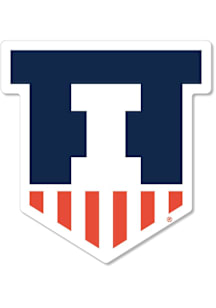Orange Illinois Fighting Illini 2&quot; Shield Dizzler Stickers