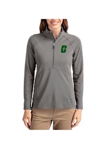 Cutter and Buck UNCC 49ers Womens Graphite Adapt Eco Qtr Zip Pullover