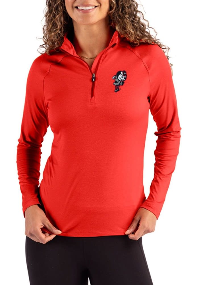 Ohio State Buckeyes Cutter and Buck Womens Red Vintage Coastline