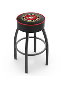 Marine Corps Swivel Pub Stool - Black