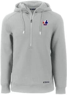 Cutter and Buck Montreal Expos Mens Grey Cooperstown  Roam Hood