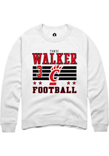 Tawee Walker Cincinnati Bearcats Mens White Football NIL Striped Player Crew