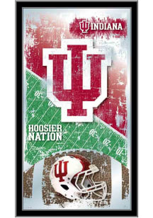Indiana Hoosiers Football Hanging Back Bar Mirror