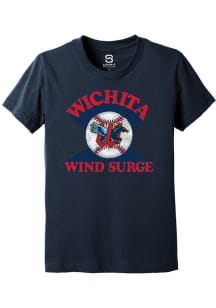 Summit Sportswear Wichita Wind Surge Youth Navy Blue Soft Arch Short Sleeve T-Shirt