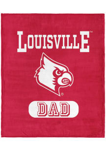 Louisville Cardinals Dad Silk Touch Fleece Blanket - Cardinal