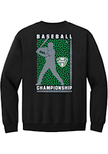 Summit Sportswear MAC Mens Black Baseball Championship 2026 Long Sleeve Crew Sweatshirt