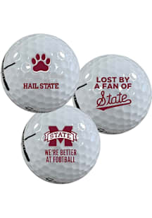Mississippi State Bulldogs team logo Golf Balls