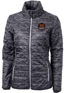Cutter and Buck Houston Dynamo Womens Black Rainier PrimaLoft Printed Filled Jacket
